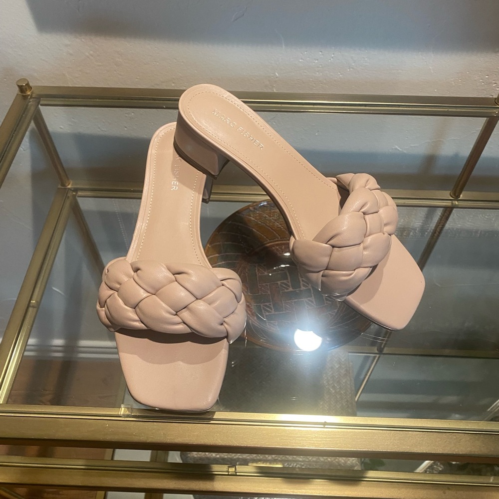 Marc Fisher Women's Pink Braided Sandals